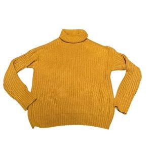 La Miel Turtleneck Cold Shoulder Sweater